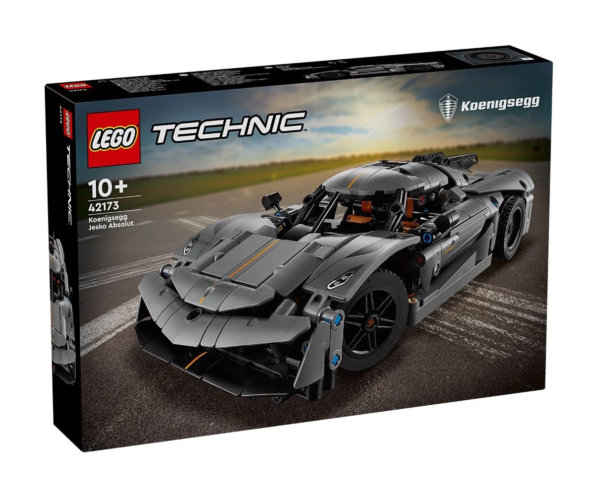 LEGO Technic 42173 - Сива свръхкола Koenigsegg Jesko Absolut