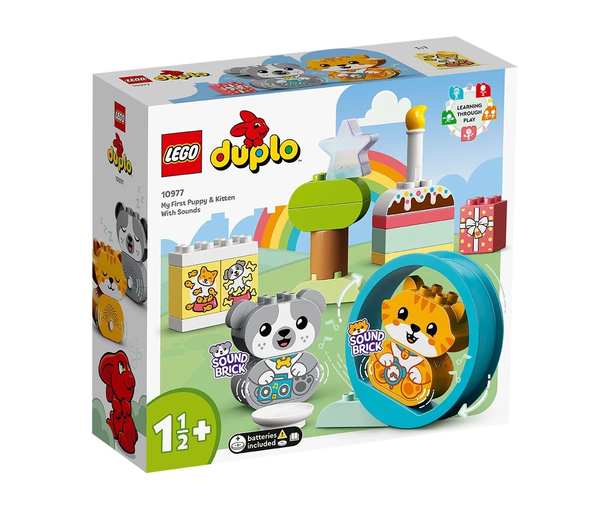 LEGO DUPLO My First 10977 - Моите първи кученце и котенце – със звук