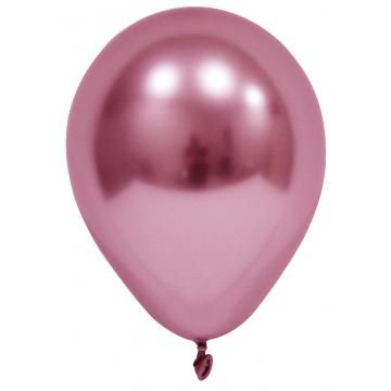 Балон 100бр ХРОМ GLOBOS РОЗОВ 12-М №709 !!!