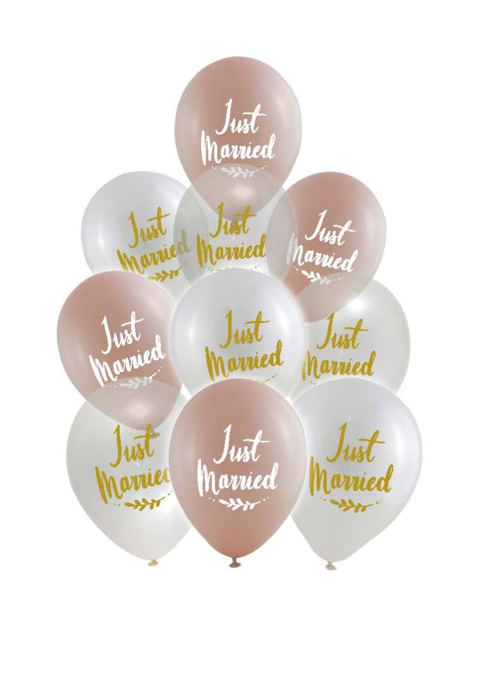 Балон 10бр JUST MARRIED ORIGINAL !!!