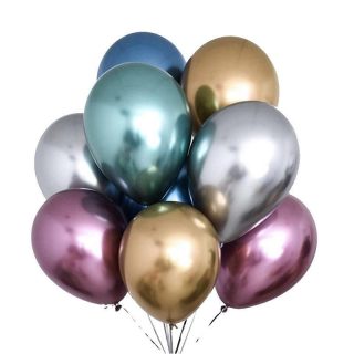 Балон 100бр . ХРОМ GLOBOS СРЕБРО 12-М №702 !!!