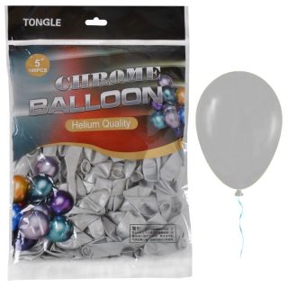 Балон 100бр 12.5см TONGLE ХРОМ СРЕБРО