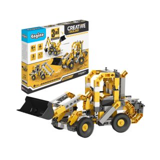 Конструктор 3 в 1 Engino Creative Builder - Колесен товарач