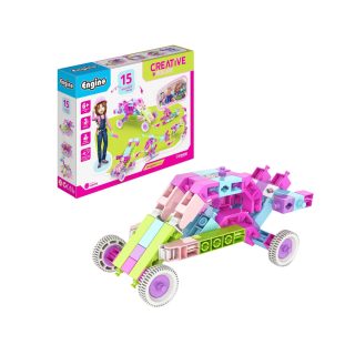Конструктор 3 в 1 Engino Creative Builder - Колесен товарач