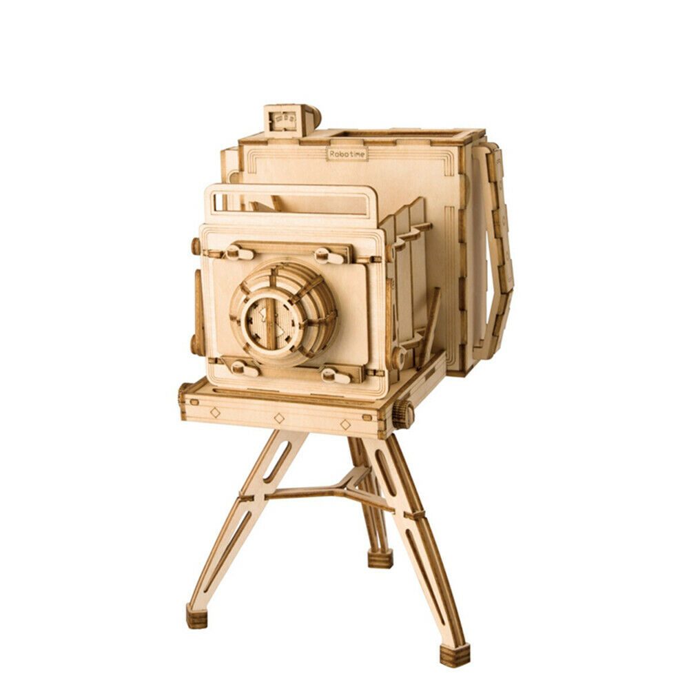 Дървен 3D Пъзел Vintage Camera Robotime