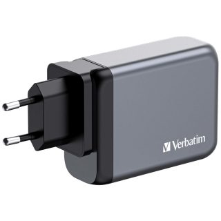 Verbatim GNC-100 GaN зарядно 4 порта 100W USB A/C (EU/UK/US)