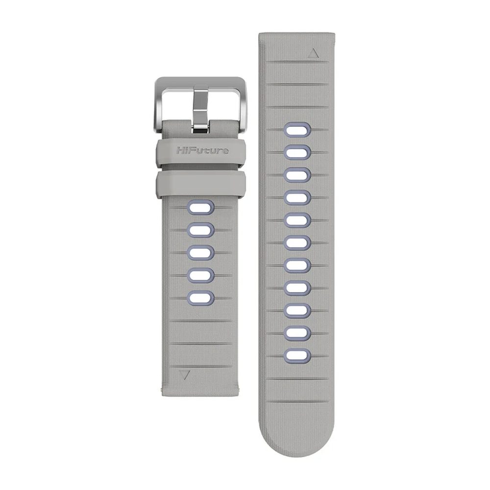 HiFuture Pilot-S Grey силиконова каишка за часовник, 22mm