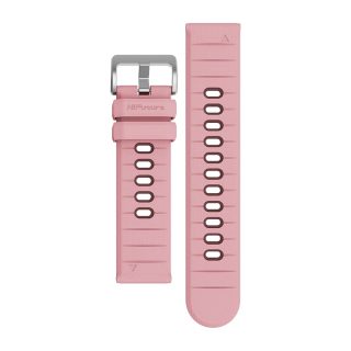 Каишка за часовник HiFuture Pilot-S Pink, Bio-Color Injection, закопчалка от неръждаема стомана от прахова металургия, плътен силикон, уникални шарки, размер: 22mm