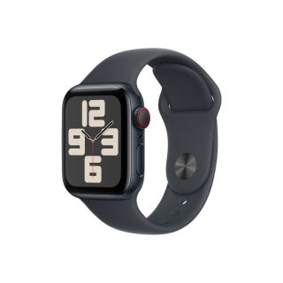 Apple Watch 40mm Sport Band: Черна спортна каишка - S/M