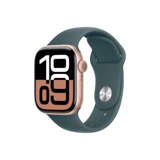 Apple Watch 46mm Sport Band: Lake Green Sport Band - S/M (Seasonal)