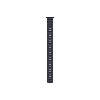 Apple Watch 49mm Band: Navy Ocean Band Extension - Natural Titanium Finish