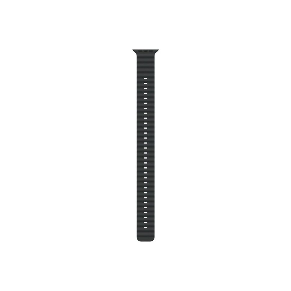 Каишка за часовник, Apple Watch 49mm Band: Black Ocean Band Extension - Natural Titanium Finish