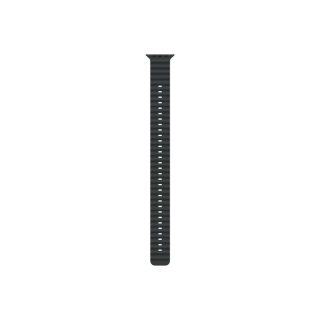 Каишка за часовник, Apple Watch 49mm Band: Black Ocean Band Extension - Natural Titanium Finish