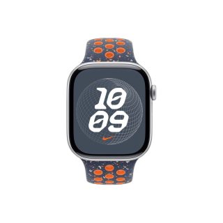 Apple Watch 46mm Nike Sport Band: Blue Flame Nike Sport Band - S/M