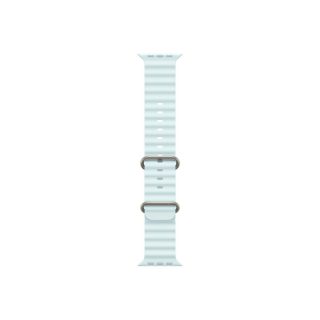 Apple Watch 49mm Band: Ice Blue Ocean Band - Natural Titanium Finish