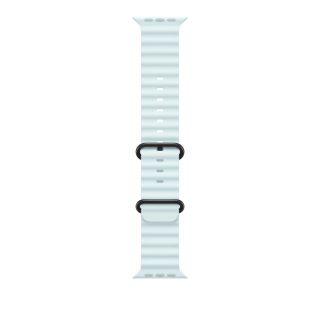 Apple Watch 49mm Band: Ice Blue Ocean Band - Black Titanium Finish