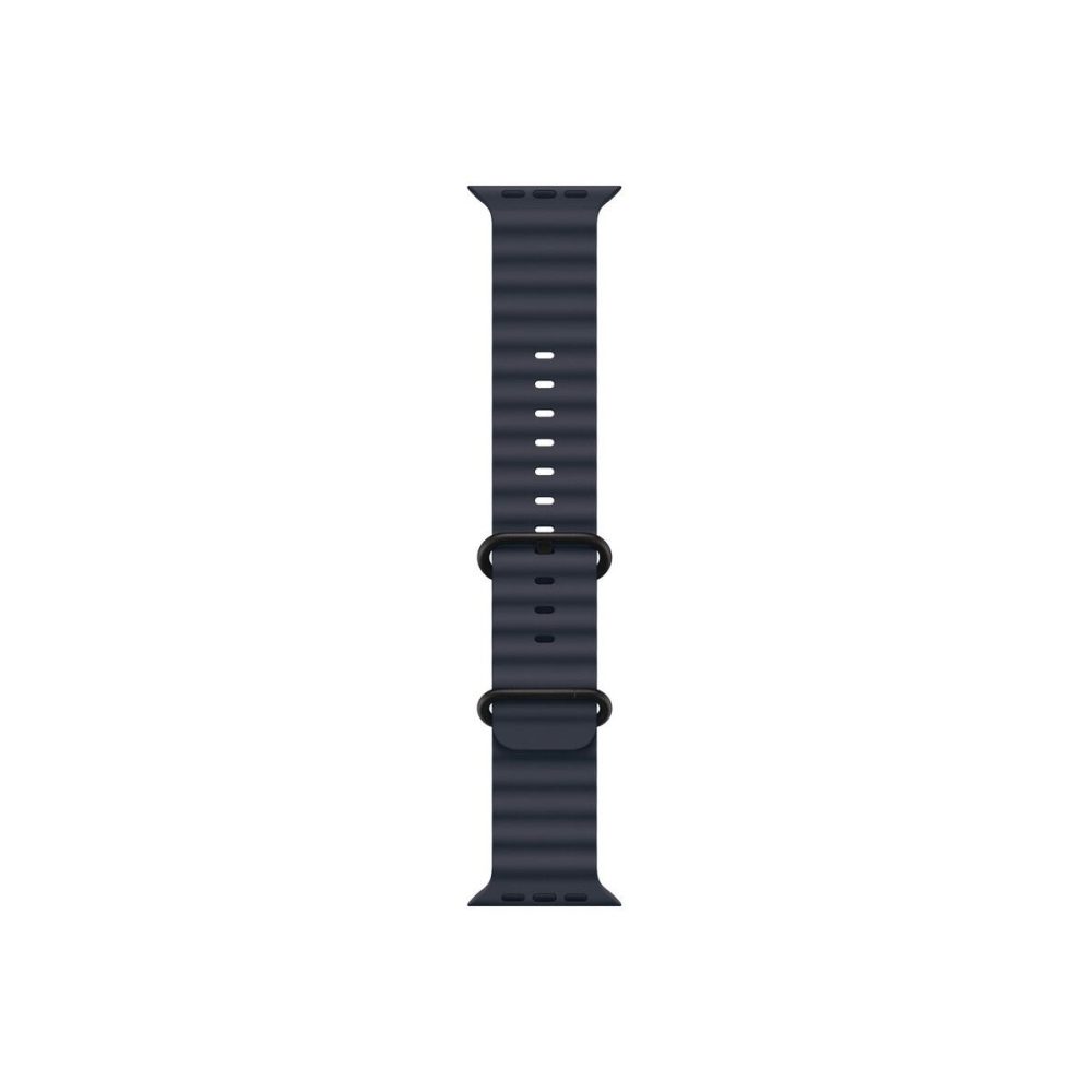 Apple Watch 49mm Band: Navy Ocean Band - Black Titanium Finish