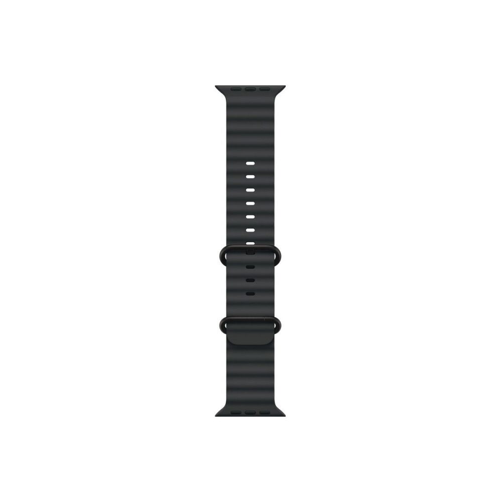 Apple Watch 49mm Band: Black Ocean Band - Black Titanium Finish