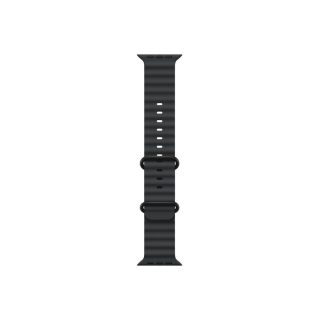 Apple Watch 49mm Band: Black Ocean Band - Black Titanium Finish
