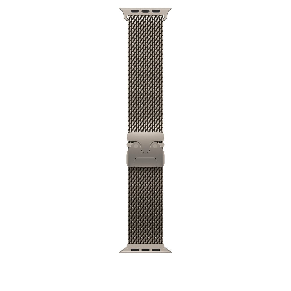 Apple Watch 49mm Milanese Loop: Natural Titanium Milanese Loop - Small