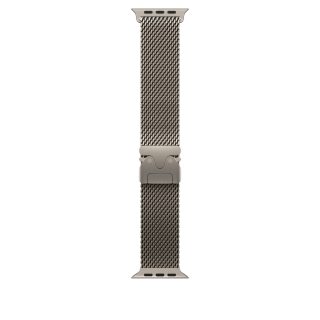 Apple Watch 49mm Milanese Loop: Natural Titanium Milanese Loop - Large