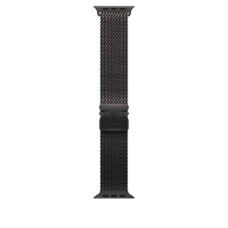 Apple Watch 49mm Milanese Loop: Black Titanium Milanese Loop – Medium