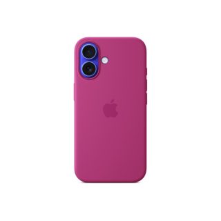 Apple iPhone 16 Силиконов калъф с MagSafe - Fuchsia (сезонен)