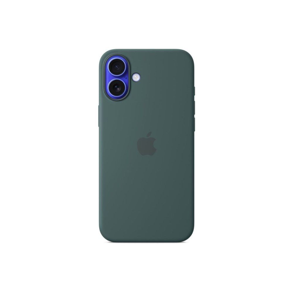 Apple iPhone 16 Plus Silicone Case with MagSafe – Lake Green (Seasonal)