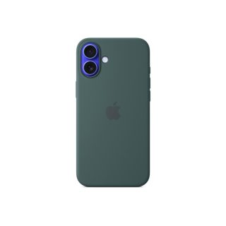 Apple iPhone 16 Plus Silicone Case with MagSafe – Lake Green (Seasonal)