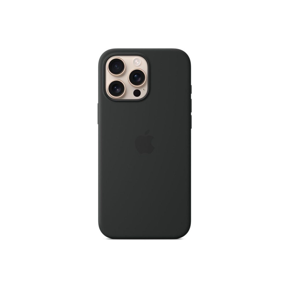 Apple iPhone 16 Pro Max Силиконов калъф с MagSafe - Черен