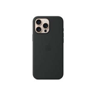 Apple iPhone 16 Pro Max Силиконов калъф с MagSafe - Черен