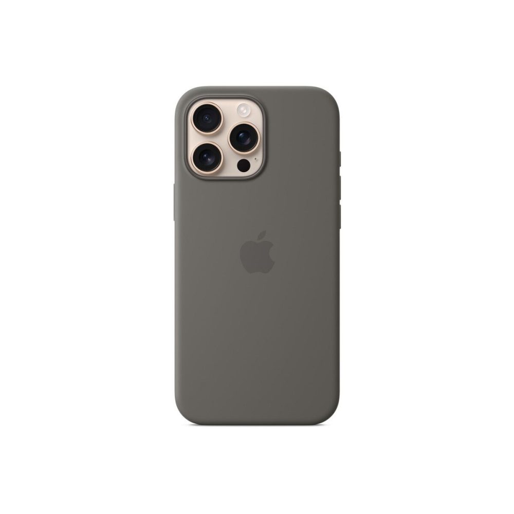 Apple iPhone 16 Pro Max Silicone Case with MagSafe - Stone Gray