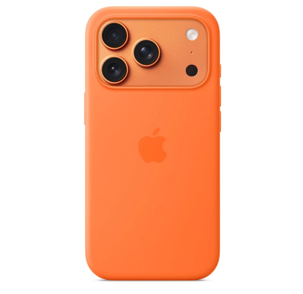 Apple iPhone 17 Pro Silicone Case with MagSafe – Orange