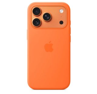 Apple iPhone 17 Pro Silicone Case with MagSafe – Orange