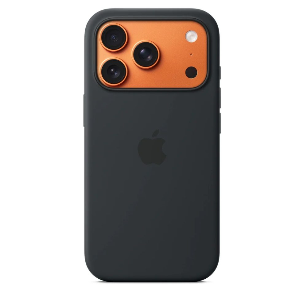 Apple iPhone 17 Pro Силиконов калъф с MagSafe – Черен