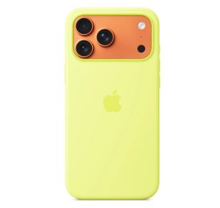 Apple iPhone 17 Pro Max Силиконов калъф с MagSafe – Неоново жълто