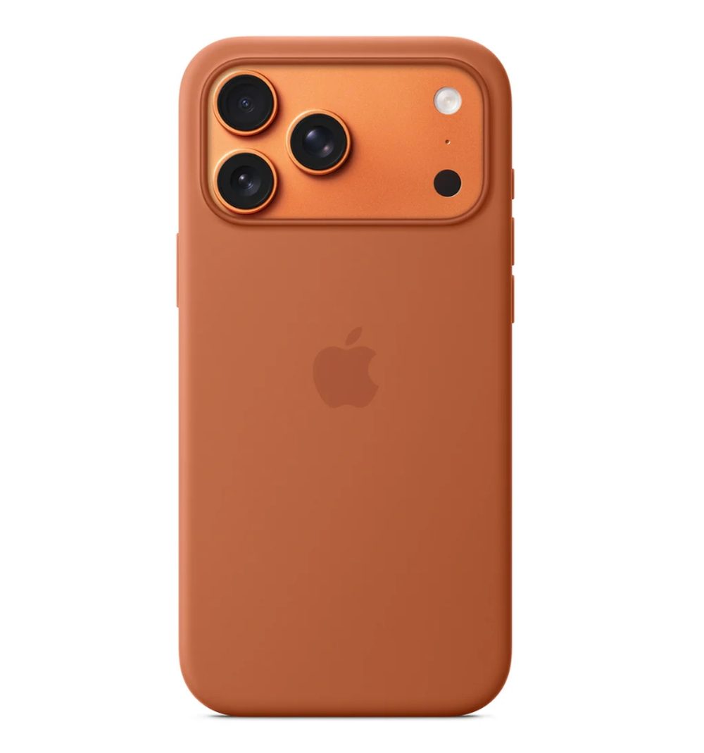 Apple iPhone 17 Pro Max Силиконов калъф с MagSafe – Terra Cotta