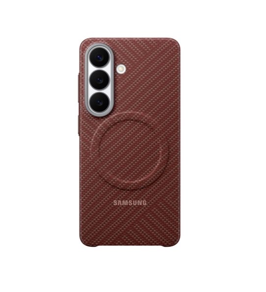 Samsung S26 Carbon Magnet Case Coral Red