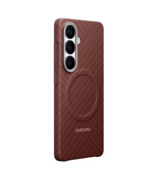 Samsung S26 Carbon Magnet Case Coral Red