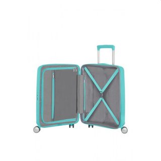 Samsonite Soundbox Spinner (4 wheels) 55cm Exp Poolside Blue