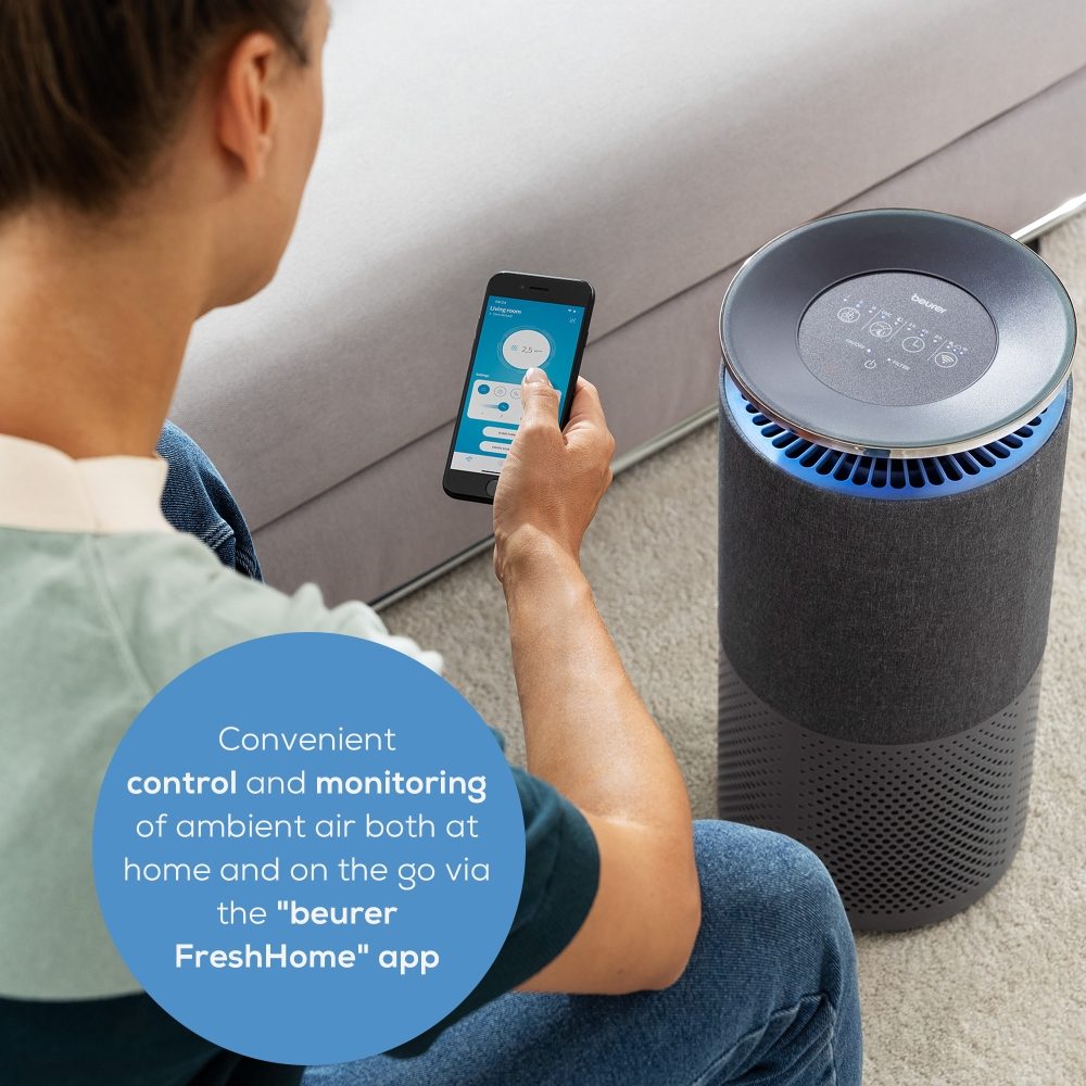 Пречиствател на въздух Beurer LR 401 WIFI/BT с платнено покритие