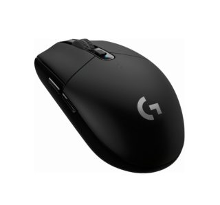 Logitech G305 Wireless Mouse, Lightsync RGB, Lightspeed Wireless, HERO 12K DPI Sensor, 400 IPS, 6 Programmable Buttons, Black