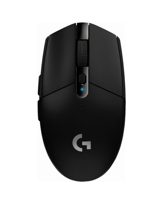 Logitech G305 Wireless Mouse, Lightsync RGB, Lightspeed Wireless, HERO 12K DPI Sensor, 400 IPS, 6 Programmable Buttons, Black