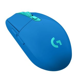 Logitech G305 Wireless Mouse, Lightsync RGB, Lightspeed Wireless, HERO 12K DPI Sensor, 400 IPS, 6 Programmable Buttons, Blue