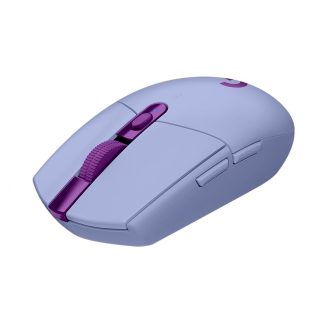 Logitech G305 Wireless Mouse, Lightsync RGB, Lightspeed Wireless, HERO 12K DPI Sensor, 400 IPS, 6 Programmable Buttons, Lilac