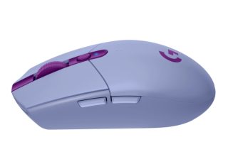 Logitech G305 Wireless Mouse, Lightsync RGB, Lightspeed Wireless, HERO 12K DPI Sensor, 400 IPS, 6 Programmable Buttons, Lilac