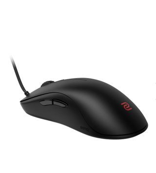 Мишка BenQ ZOWIE FK1+-C за електронни спортове, размер XL, издание C, сензор 3360, 77g, DPI 400 / 800 / 1600 / 3200, симетричен дизайн, нисък профил, намалено тегло, паракорд кабел, 24-стъпково скрол колело, жична, без драйвери, plug and play, вдъхновена от Филип “NEO” Кубкс