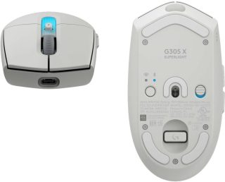 Logitech G305 X Mouse, Superlight, WHITE-2.4GHZ-N/A-EER2-933-#933