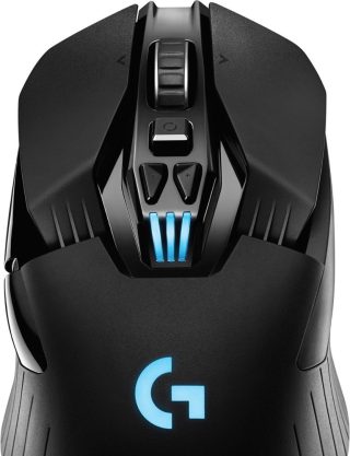 Logitech G903 Wireless Mouse, Lightsync RGB, Lightspeed Wireless, HERO 25K DPI Sensor, 400 IPS, Programmable Buttons, 10g Optional Weight, 110g, Black