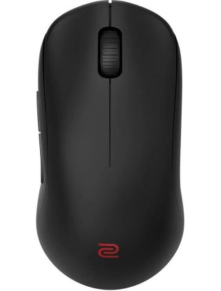 BenQ ZOWIE U2 Wireless Mouse For Esports, размер M, 60g, до 1000 Hz, до 3200 DPI, симетричен дизайн, вдлъбнати от двете страни за ловкост при многоъгълно движение, безжичен дизайн с подобрен приемник, без драйвери, plug and play